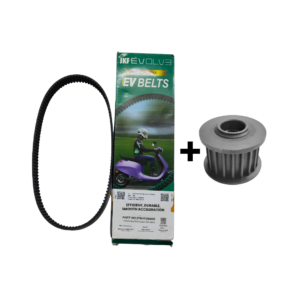 JKF EVOLVE Original Belt & Motor Pulley Combo Pack suitable for OLA S1 PRO Gen2